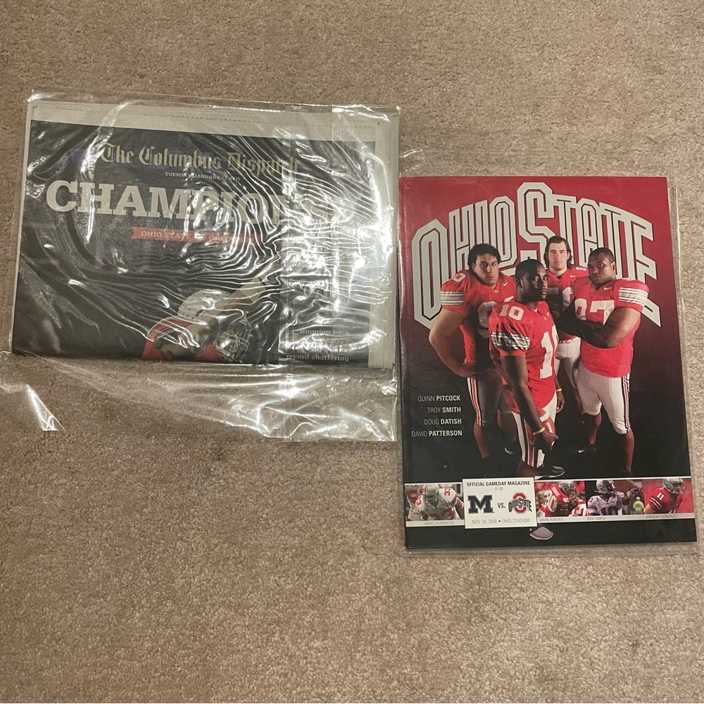 OSU Buckeye Football Program and Newspaper